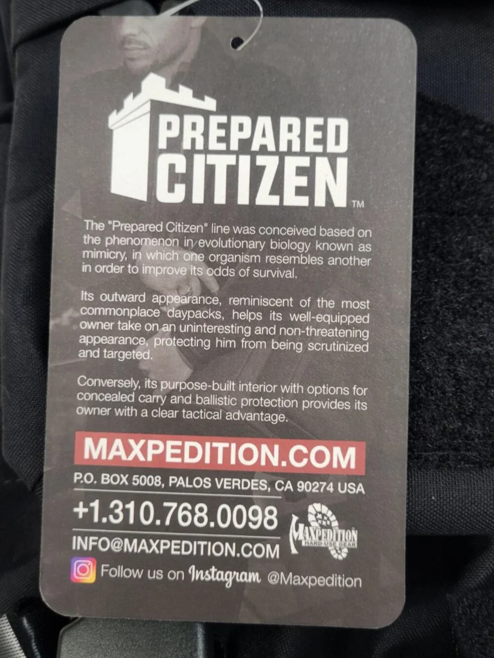 New Maxpedition TT22 Backpack Black CCW-Enabled EDC Bag 22L Prepared Citizen NWT